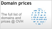 OVH domain prices