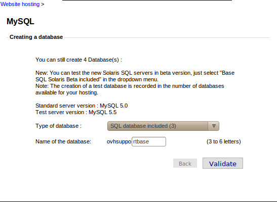 Personalise the suffix of your databases