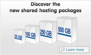 Discover the new shared hosting packages